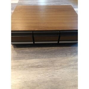 Cassette Tape Holder  Wood Grain 3 Drawer  Storage Cabinet  Holds 36!Vintage